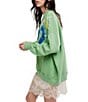 Free People Palm Spring Graphic Mock Neck Long Sleeve Pullover - Image 3