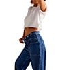 Color:Tunnel Vision - Image 4 - Palmer Mid Rise Relaxed Button Waist Cuffed Jeans