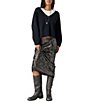 Free People Party Trick Sequin Column Slip Midi Skirt - Image 4