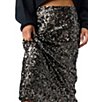 Free People Party Trick Sequin Column Slip Midi Skirt - Image 5
