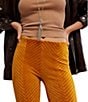 Free People Penny Pull-On Velvet Low Rise Flared Pants - Image 5