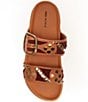 Color:Vachetta - Image 5 - Revelry Leather Studded Chunky Slide Sandals
