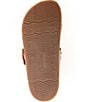 Color:Vachetta - Image 6 - Revelry Leather Studded Chunky Slide Sandals