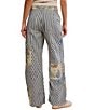 Free People Runyon Patched Striped Mid-Rise Wide-Leg Pants - Image 2