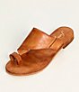 Color:Brown - Image 5 - Sant Antoni Leather Toe Ring Sandals