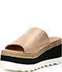 Color:Rose Gold - Image 4 - Santorini Leather Platform Wedge Sandals