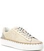 Color:Plaster - Image 1 - Scotty Leather Lace-Up Sneakers