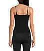 Color:Black - Image 2 - Seamless Form Fitting Sleeveless Scoop Neck Cami