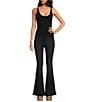 Color:Black - Image 3 - Seamless Form Fitting Sleeveless Scoop Neck Cami