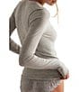 Free People So Soft Seamless Ribbed Crew Neck Long Sleeve Top - Image 6