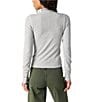 Free People So Soft Seamless Ribbed Mock Neck Long Sleeve Fitted Top - Image 2