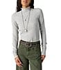Free People So Soft Seamless Ribbed Mock Neck Long Sleeve Fitted Top - Image 1