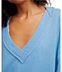 Free People Staycation Coordinating Long Sleeve V-Neck Oversized Pullover - Image 5