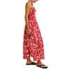 Free People Sweet Nothings Floral Print Smocked V-Neck Sleeveless Maxi Dress, Color:Gardenia Combo - Image 3