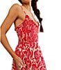 Free People Sweet Nothings Floral Print Smocked V-Neck Sleeveless Maxi Dress, Color:Gardenia Combo - Image 4