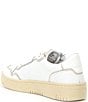 Color:White/Natural - Image 3 - Thirty Love Court Leather Sneakers
