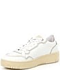 Color:White/Natural - Image 4 - Thirty Love Court Leather Sneakers