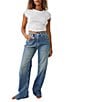 Color:Hazey Blue - Image 5 - Tinsley Baggy High Rise Jeans