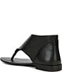 Color:Black - Image 3 - Uma Leather Thong Sandals