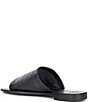 Color:Black - Image 3 - Vicente Leather Slide Sandals