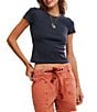 Free People We The Free Atlas Crew Neck Short Sleeve Tee - Image 1