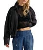 Free People We The Free Breezy Wide Leg Pull-On Denim Jeans - Image 1