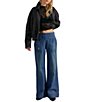Free People We The Free Breezy Wide Leg Pull-On Denim Jeans - Image 3