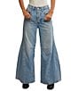 Free People We The Free Eden High Rise Slouchy Denim Flare Jeans, Color:Fast Forward - Image 3
