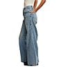 Free People We The Free Eden High Rise Slouchy Denim Flare Jeans, Color:Fast Forward - Image 4