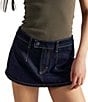 Free People We The Free Galivanting Peekaboo Denim Micro Skort - Image 1