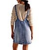 Free People We The Free High Roller Denim Scoop Neck Sleeveless Overall Dress, Color:Follow Your Heart - Image 2