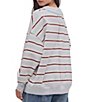Free People We The Free Palm Spring Striped Mock Neck Long Sleeve Knit Pullover - Image 2