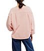 Free People We The Free Total Eclipse Rib Knit Crew Neck Long Sleeve Top, Color:Blossom - Image 2