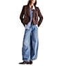Free People Westward Demi Mid Rise Wide Leg Denim Jean, Color:Who is She - Image 4