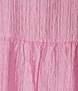 Color:Strawberry - Image 3 - Aleska Textured Halter Neck Sleeveless Midi Dress