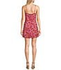 Color:Azalea - Image 2 - Andrea Ennis Floral Print Sweetheart Neck Sleeveless Slip Dress