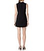 French Connection Azra Twill Collared Neck Sleeveless Structured Shift Mini Dress - Image 2