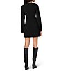 French Connection Azra Twill Crew Neck Long Sleeves A-Line Mini Dress - Image 2