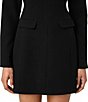 French Connection Azra Twill Crew Neck Long Sleeves A-Line Mini Dress - Image 4