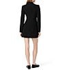 French Connection Azra Twill Pleated Skirt Notch Lapel Tux Mini Dress - Image 2