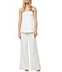 French Connection Coordinating Azra Twill Strapless Top, Color:Porcelain - Image 4