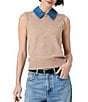 French Connection Babysoft Collared Sleeveless Vest Top - Image 1
