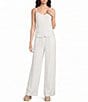 French Connection Cooper Linen Patch Pocket High Waist Wide Leg Coordinating Pants - Image 3