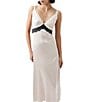 French Connection Ennis Satin V-Neck Sleeveless Lace Midi Dress, Color:Classic Cream - Image 3