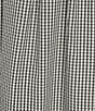 French Connection Gingham Elastic Bubble Ruched Midi Coordinating Skirt, Color:Black Gingham - Image 4