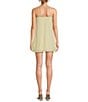 French Connection Halter Neck Sleeveless Sunburst Pleated Georgette Mini Dress, Color:Cornsilk Yellow - Image 2