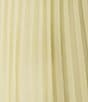 French Connection Halter Neck Sleeveless Sunburst Pleated Georgette Mini Dress, Color:Cornsilk Yellow - Image 3