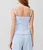 Color:Cashmere Blue - Image 2 - Harry Square Neck Sleeveless Top