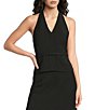 French Connection Harry Suiting Belted Halter V-Neck Sleeveless Top - Image 1