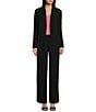 Color:Blackout - Image 3 - Harry Suiting High Waisted Coordinating Wide Leg Pants